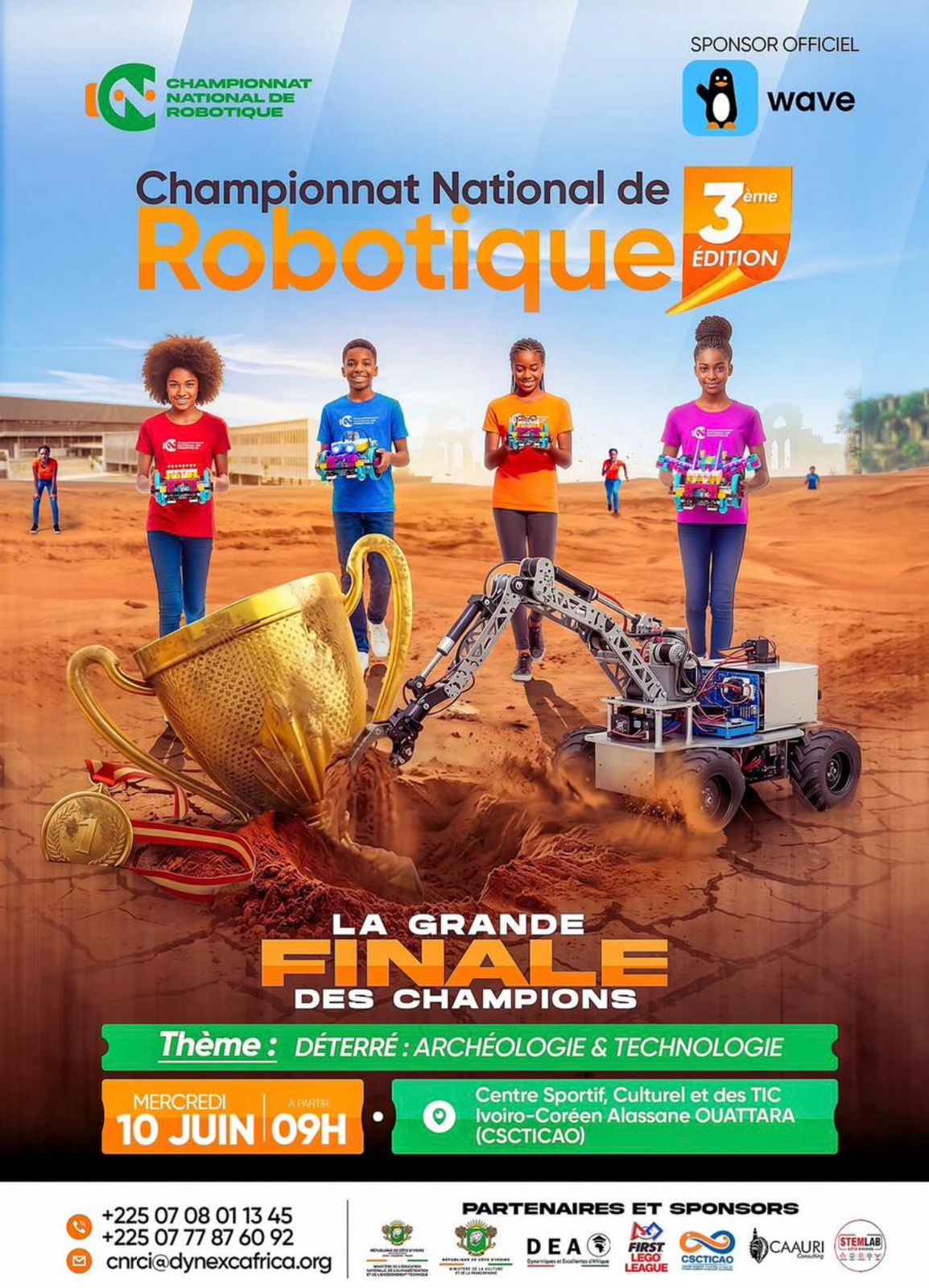 3ème Édition du Championnat National de Robotique le 10 juin