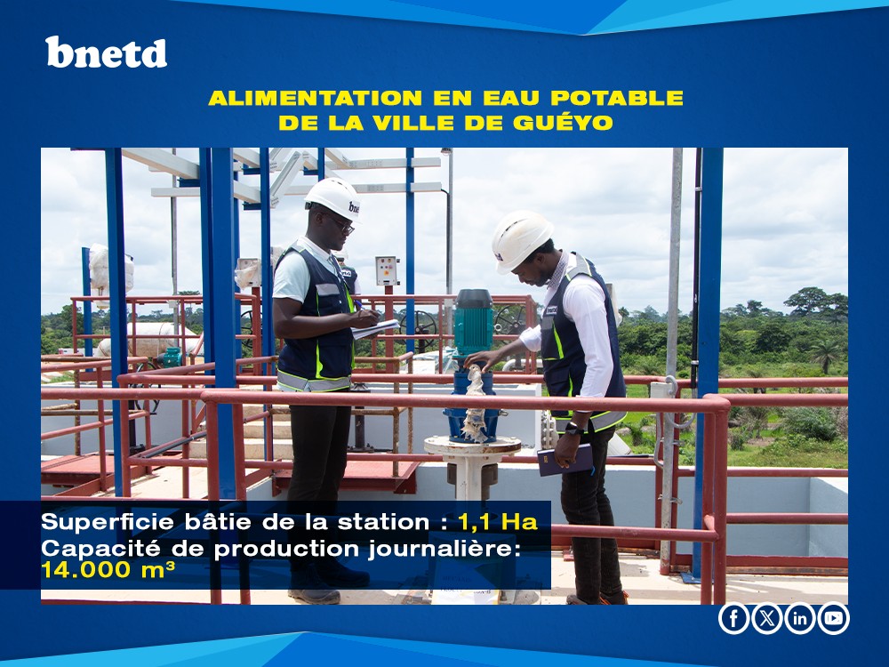 Eau potable : le BNETD aux commandes à Guéyo